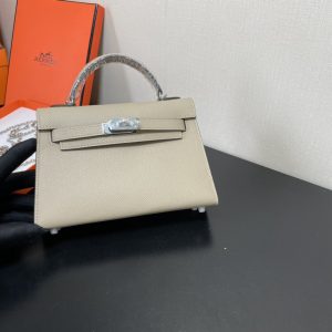 Hermes Kelly-Gold&Silver Hardware-19CM - Image 12
