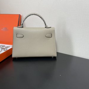 Hermes Kelly-Gold&Silver Hardware-19CM - Image 13