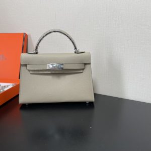 Hermes Kelly-Gold&Silver Hardware-19CM - Image 15