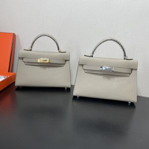 Hermes Kelly-Gold&Silver Hardware-19CM