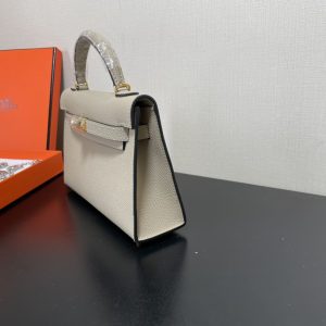 Hermes Kelly-Gold&Silver Hardware-19CM - Image 19