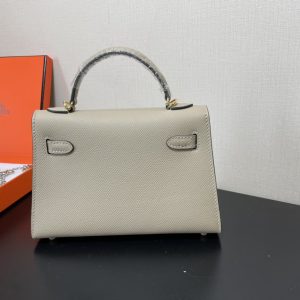 Hermes Kelly-Gold&Silver Hardware-19CM - Image 3