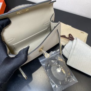 Hermes Kelly-Gold&Silver Hardware-19CM - Image 5