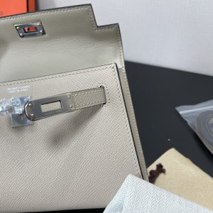 Hermes Kelly-Gold&Silver Hardware-19CM - Image 9