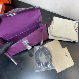 Hermes Kelly-Gold&Silver Hardware-19CM - Image 5