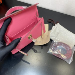 Hermes Kelly-Gold&Silver Hardware-19CM - Image 7