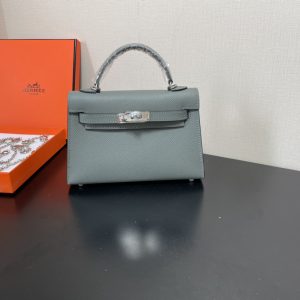 Hermes Kelly-Gold&Silver Hardware-19CM - Image 14