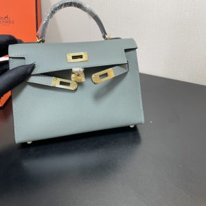 Hermes Kelly-Gold&Silver Hardware-19CM - Image 5