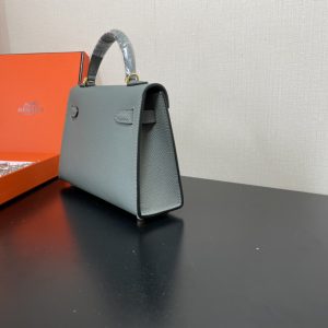 Hermes Kelly-Gold&Silver Hardware-19CM - Image 6
