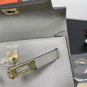 Hermes Kelly-Gold&Silver Hardware-19CM - Image 10