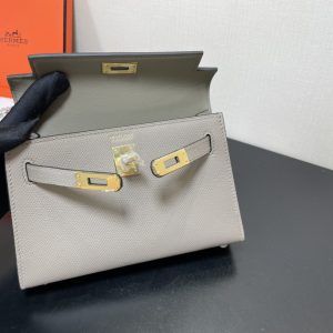 Hermes Kelly-Gold&Silver Hardware-19CM - Image 12