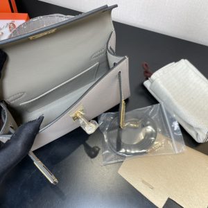 Hermes Kelly-Gold&Silver Hardware-19CM - Image 13