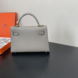 Hermes Kelly-Gold&Silver Hardware-19CM - Image 14