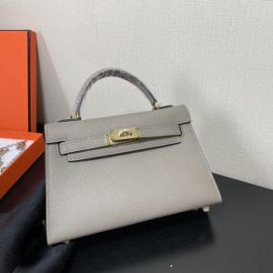 Hermes Kelly-Gold&Silver Hardware-19CM - Image 16