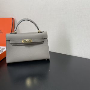 Hermes Kelly-Gold&Silver Hardware-19CM - Image 18