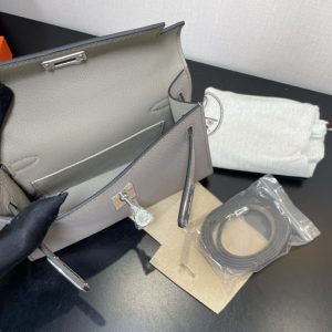 Hermes Kelly-Gold&Silver Hardware-19CM - Image 19
