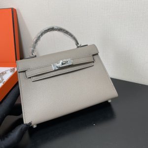 Hermes Kelly-Gold&Silver Hardware-19CM - Image 6
