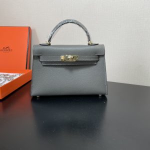 Hermes Kelly-Gold&Silver Hardware-19CM - Image 10