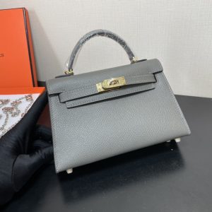 Hermes Kelly-Gold&Silver Hardware-19CM - Image 12