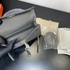Hermes Kelly-Gold&Silver Hardware-19CM - Image 5