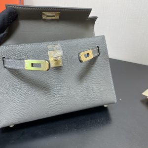 Hermes Kelly-Gold&Silver Hardware-19CM - Image 8