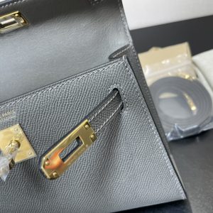 Hermes Kelly-Gold&Silver Hardware-19CM - Image 9