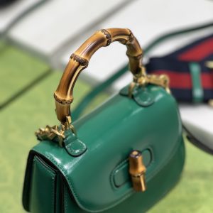 Gucci Top Handle Bag With Bamboo-17*12*7.5&21*15*7CM - Image 7