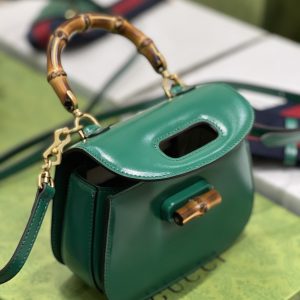 Gucci Top Handle Bag With Bamboo-17*12*7.5&21*15*7CM - Image 8