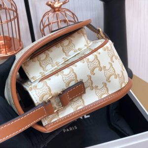 Celin Folco Triomphe Bag-18 X 17 X 6.CM - Image 2