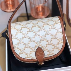 Celin Folco Triomphe Bag-18 X 17 X 6.CM - Image 6