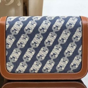 Celin Tambour Box Bag-22*16.5*7CM - Image 3