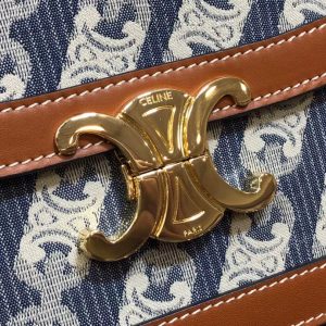 Celin Tambour Box Bag-22*16.5*7CM - Image 4