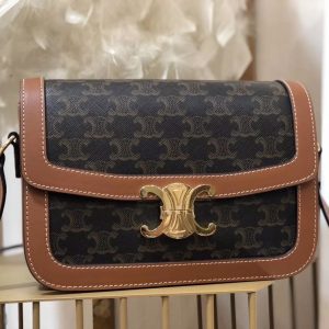 Celin Tambour Box Bag-22*16.5*7CM - Image 4