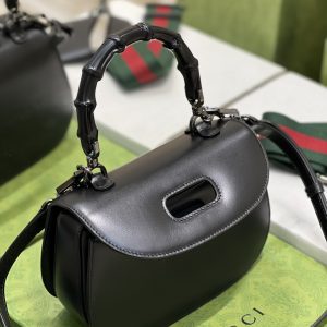 Gucci Top Handle Bag With Bamboo-17*12*7.5&21*15*7CM - Image 10