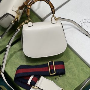 Gucci Top Handle Bag With Bamboo-17*12*7.5&21*15*7CM - Image 7