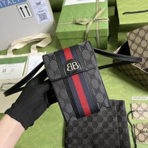 Gucci&Balenciaga Crossbody Bag-11.5x18x3.5CM