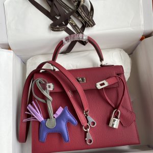 Hermes Kelly-Epsom Leather-25CM - Image 9