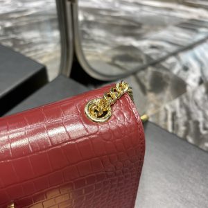 YSL Kate Medium With Tassle In Crocodile Leather-20×13.5×5.5cCM - Image 9