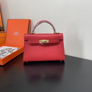 Hermes Kelly-Gold&Silver Hardware-19CM - Image 9