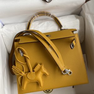 Hermes Kelly-Epsom Leather-25CM - Image 9