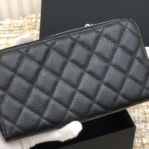 Ch@nel Wallet-Silver Hardware-19*10CM - Image 5