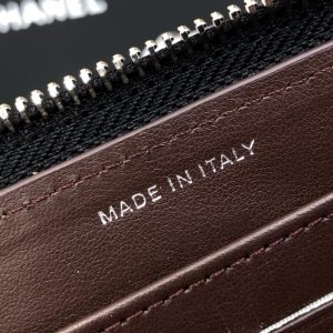 Ch@nel Wallet-Silver Hardware-19*10CM - Image 9