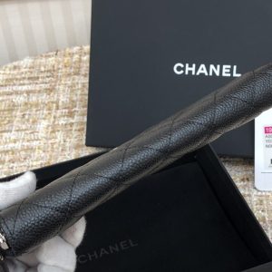 Ch@nel Wallet-Silver Hardware-19*10CM - Image 8