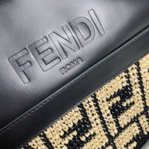 FendI Raffia Bag-35 x22 x18CM - Image 6