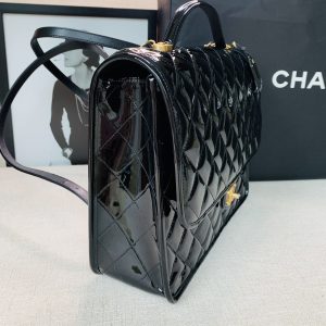 Ch@nel Patent Leather Briefcaseg-31.5*31*9CM - Image 7
