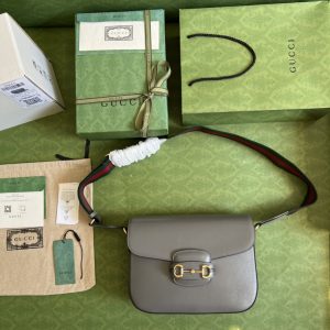 Gucci 1955 Horsebit Shoulder Bag-30*21*7.5CM - Image 9