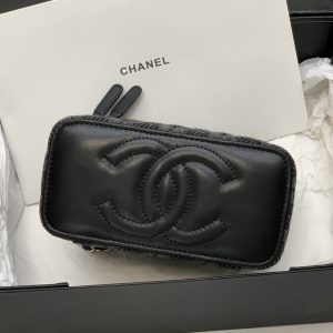 Ch@nel Mini Cosmetic Bag-10*17*8CM - Image 5