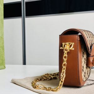 Gucci 1955 Horsebit Shoulder Bag-20.6*14.4*5.1CM - Image 3