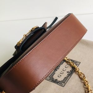 Gucci 1955 Horsebit Shoulder Bag-20.6*14.4*5.1CM - Image 7