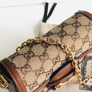 Gucci 1955 Horsebit Shoulder Bag-20.6*14.4*5.1CM - Image 8